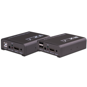 מעביר HDMI ו USB על גבי CAT5E/CAT6A דגם: PR-HDKVMONET