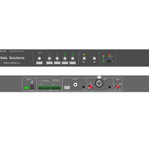 יחידת 8 הודעות דיגיטליות, מגעים יבשים , כולל USB MP3 עם MS-48