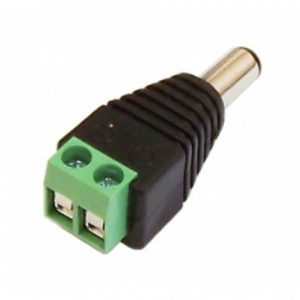 מחבר DC זכר עם טרמינל ברגים