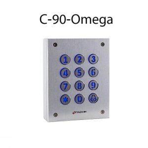 מקודד C90 תדאור על הטיח לחצנים עגולים - קורא קרבה - מדבר דגם: OMEGA90-VOICE